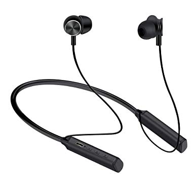KUYIA Wireless Earphones, Noise Cancelling Bluetooth In-Ear Neckband Headphones, Magnetic Earbuds, Stereo Sound Built-in Mic Compatible with iPhone 11 Pro Max, Samsung S10/S9 in Workout Running Gym