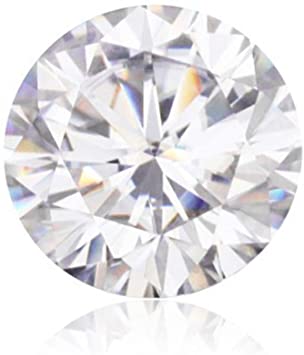 Tenflyer Round-Cut Loose Diamond GH Colorless Brilliant Round Cut VVS Gemstones for Jewelry Making GRA Certificate of Authentity - Jewelry Accesseries