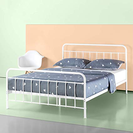 Zinus Florence Metal Platform Bed Frame / Mattress Foundation / No Box Spring Needed, Queen