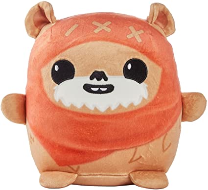 Star Wars Cuutopia 10-inch Ewok Plush, Soft Rounded Pillow Doll, Collectible Gift for Kids & Fans Ages 3 Years Old & Up