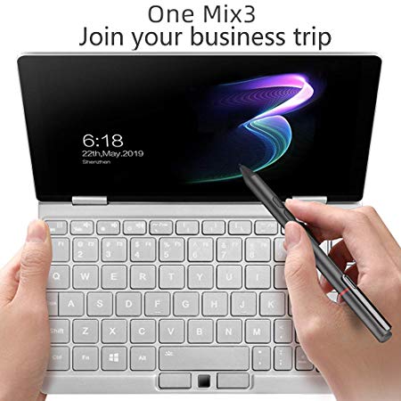 [3rd Generation] One Netbook One Mix 3 Yoga 8.4" Fingerprint Lock Pocket Laptop Ultrabook UMPC Windows 10 Mini Laptop Intel Core M3-8100Y CPU,2560X1600 Touch Screen Tablet PC 8GB/256GB,Battery 8600mAh
