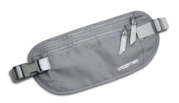 SteadyTrek Hidden Travel Money Belt - RFID Safe Waist Bag for Passports, Money, Credit Cards, and IDs