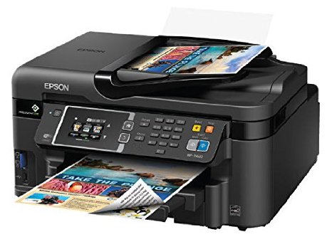 Epson Canada Workforce WF-3620 Wireless and Wi-Fi Direct All-in-One Color Inkjet Printer, Copier, Scanner, 2-Sided Auto Duplex, ADF, Fax(C11CD19201)