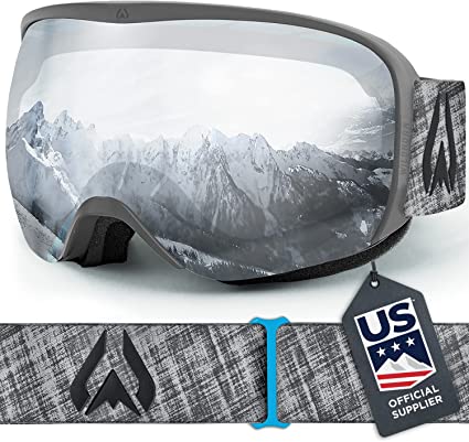 Wildhorn Cristo Ski Goggles OTG-100% UV Anti-Fog, Anti-Scratch-US Ski Team Official Supplier- Snow Goggles Men, Women & Youth