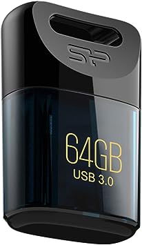 シリコンパワー USBメモリ 64GB USB3.2 (USB3.1/USB3.0/USB2.0互換) 小型 防水 防塵 耐衝撃 Mac対応 Jewel J06 SP064GBUF3J06V1D