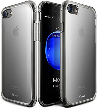 iPhone 8 Case, Clear iPhone 7 Case Cover Crystal Shock-Absorption Soft TPU Bumper and Anti-Scratch Ultra Slim Case for Apple iPhone 7 (2016) & iPhone 8 (2017)- Dark Gray