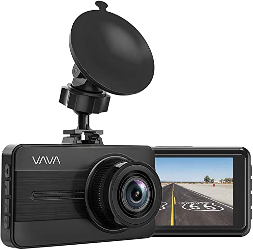 Dash Cam, VAVA 1080P Full HD Car DVR Dashboard Camera, Driving Recorder with 3 Inch LCD Screen, Motion Detection, Loop Recording