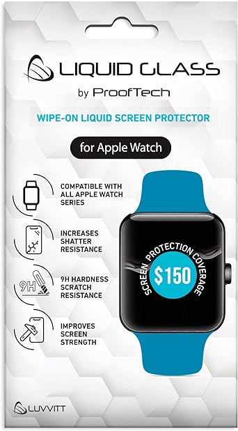 Liquid Glass Screen Protector with $150 Coverage for Apple Watch All Series