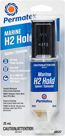 Permatex Marine Adhesive H2 Hold Epoxy, 25-mL