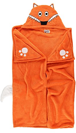 LazyOne Children's Critter Hooded Animal Blankets (One Size, Fox Blanket)