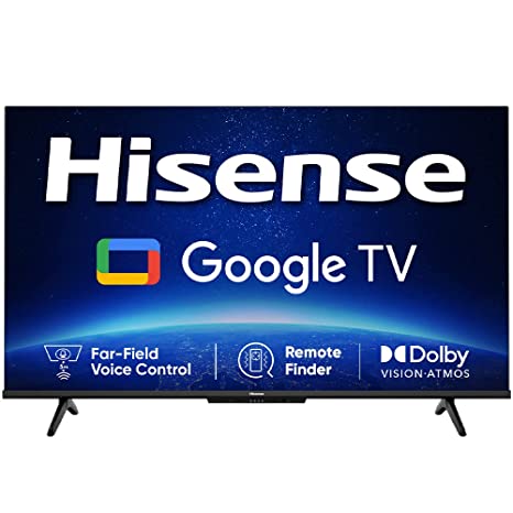 Hisense 108 cm (43 inches) Bezelless Series 4K Ultra HD Smart LED Google TV 43A6H (Black)