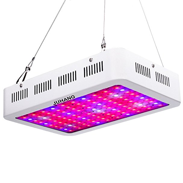 JUHANG 1000W Full Spectrum LED Grow Light for Indoor Plants Veg and Flower Garden Greenhouse Hydroponic Plant Grow Lights with Zener Protector(10W100)