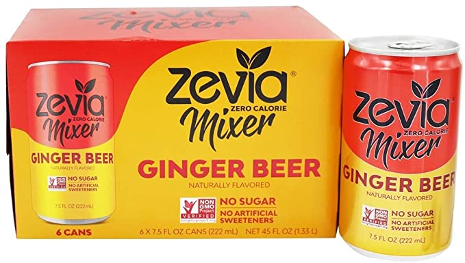 Zevia - Zero Calorie Mixer Ginger Beer - 6 Pack