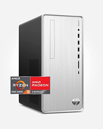 HP 2022 Newest Pavilion Desktop PC, AMD Ryzen 3 5300G (Beats i7-10750H), 16GB RAM, 1TB SSD, 1TB HDD, AMD Radeon Graphics, Wired Mouse and Keyboard, Wi-Fi, Bluetooth, Windows 11, Bundle with JAWFOAL