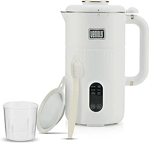 Venoly Nut Milk Maker Machine,Convenient Nut Milk Machine for Homemade Plant-Based and Dairy-Free Beverages,Nut and Soy Milk Maker with Stainless Steel Blades Produces Up To 5.5 Cups,9.5X11.5X7.25"
