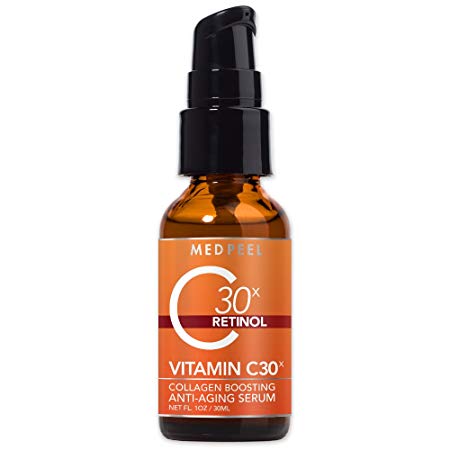 Medpeel Vitamin C30x Retinol Collagen-Boosting Antiaging Serum, 1 Fluid Ounce