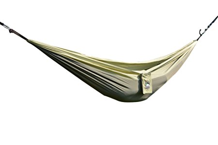 Oliver James Portable Parachute Nylon Fabric Travel Camping Hammock - High Strength Compact Ultralight