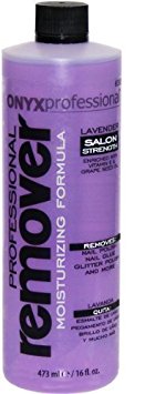 Onyx Professional Moisturizing Formula Nail Polish Remover Lavender Scent, 16 oz