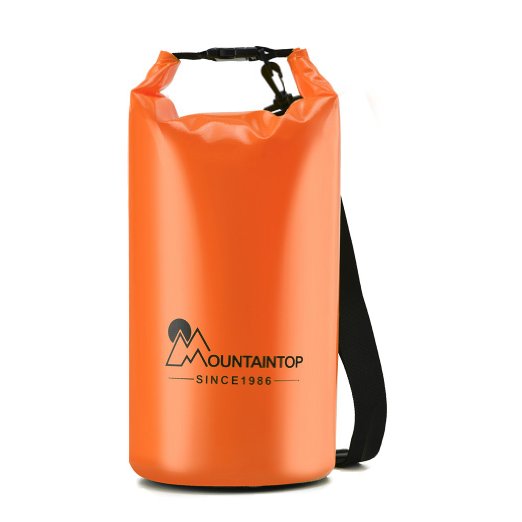 Mountaintop 5L10L20L Lightweight Waterproof Dry Bag Floating Dry Gear Bags Backpacks for BoatingKayakingFishingBeachRaftingSwimmingCampingCanoeing and Snowboarding with Shoulder Strap