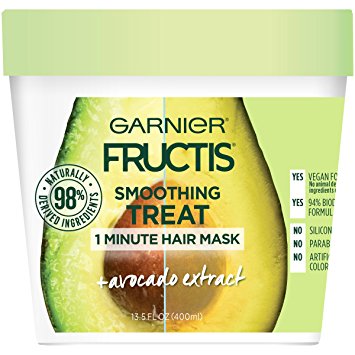 Garnier Fructis Smoothing Treat 1 Minute Hair Mask   Avocado Extract, 13.5 fl. oz.