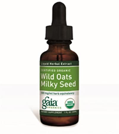 GAIA HERBS Wild Oats Milky Seed Supplements, 4 OZ