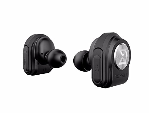 Howell Pure Wireless Bluetooth Earbuds with Secure Fit, Built-in Microphone and Portable Charging Case