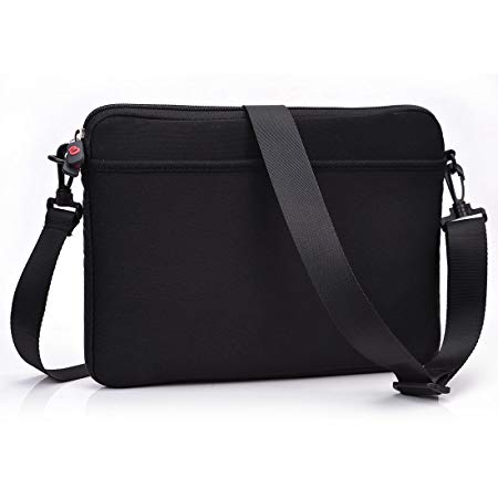 Kroo Black Shoulder Bag Sleeve for Lenovo IdeaPad Miix 700 12" Tablet with Keyboard | Case