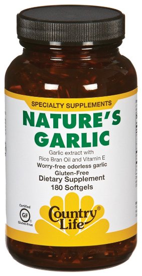 Country Life Nature's Garlic, 500 mg, 180-Count