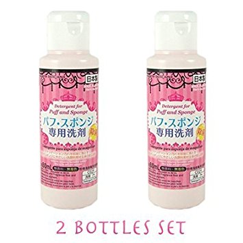 [SET of 2] Daiso Detergent Cleaning for Markup Puff and Sponge 80ml