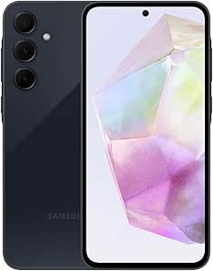 SAMSUNG Galaxy A35 5G (128GB, 2024) 6.6" 120Hz AMOLED, Octa-Core (5nm), 50MP Triple Camera (Fully Unlocked for AT&T, T-Mobile, Verizon, Global 4G VoLTE) A356U (w/ 128GB SD Card, Navy) (Renewed)