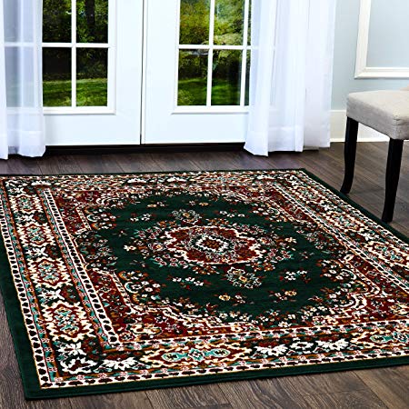 Home Dynamix Premium 7069-402 Polypropylene 7-Feet 8-Inch by 10-Feet 7-Inch Area Rug, Green