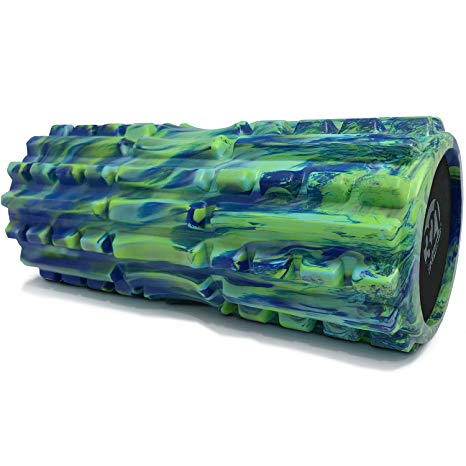 321 STRONG Foam Roller - Extra Firm High Density Deep Tissue Massager with Spinal Channel