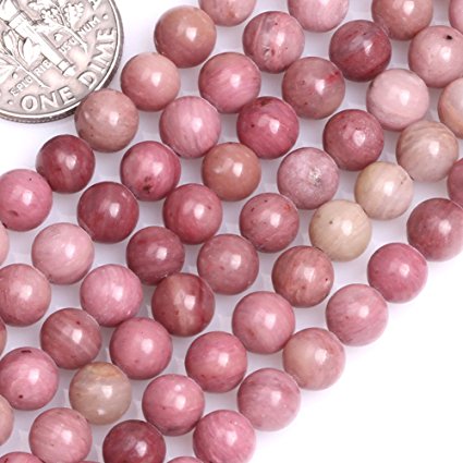 GEM-inside 6mm Pink Argentina Rhodochrosite Round Stone Beads For Jewelry Making Loose Beads 15"