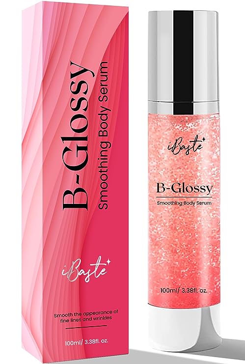 B Glossy Body Serum For Wrinkles, B-Glossy Smoothing Body Serum For Women And Men, Effective Skin Firming And Powerful Hydration, Hyaluronic Acid Moisturizing Body Serum For All Skin Type