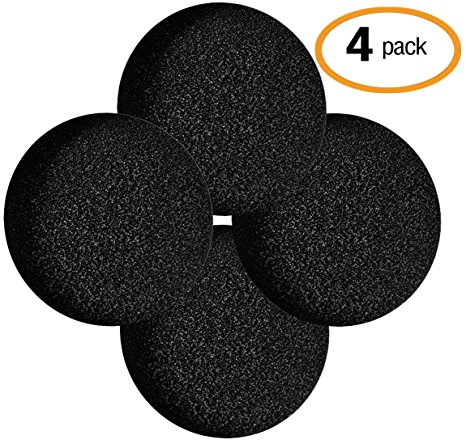 Universal Replacement Kitchen Compost Filters | 4 Pack | Designed for Bins/Pails | Extra Thick and Absorbent | Made with Activated Carbon | Freshens Air and Traps Odors (UpGood Refill Set,Large)