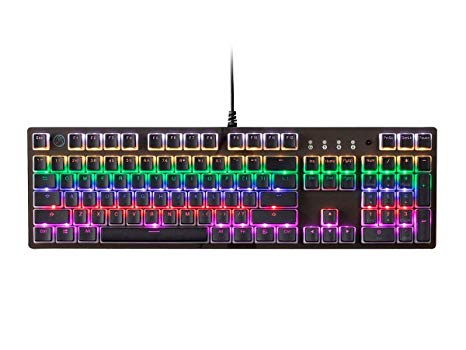 Monoprice MP810 Optical Mechanical Gaming Keyboard - Red Switch, RGB, Spillproof, LightStrike - by Blackbird Gaming