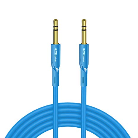 Portronics Konnect AUX II POR-062 AUX Cable - 4.92 Feet (1.5 Meters) - Blue