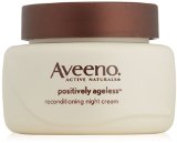 Aveeno Active Naturals Positively Ageless Night Cream with Natural Shiitake Complex 17 Ounce