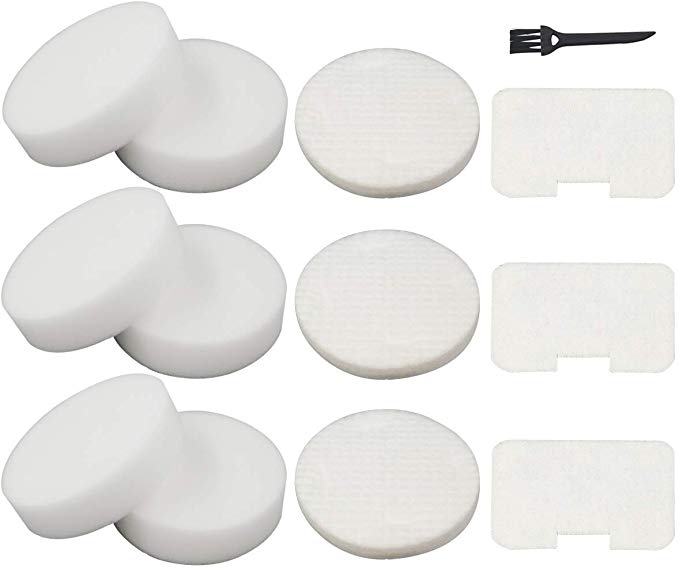 6 Foam   3 Felt Circular & Exhaust Filters Kit Replacement for Shark Navigator Swivel Upright Vacuum NV22, NV22L, NV22S, NV26, NV27, UV400 Part # XF22