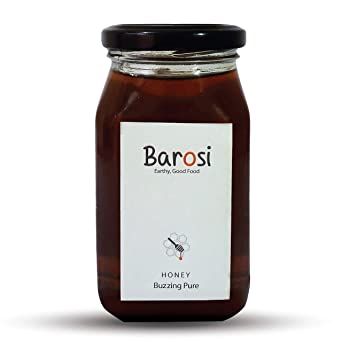 Barosi Multi Floral Honey 500 gm, Pure and Natural, Himalayan Forest Source, Premium Glass Packaging