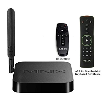 MINIX NEO X8-H Plus Android 4.4 XBMC Smart TV Box Quad Core 5.8GHZ Dual Band Wi-Fi Gigabit Ethernet LAN Bluetooth 4.0 Full HD Streaming Media Player and Free MINIX A2 Lite Wireless Air Fly Mouse