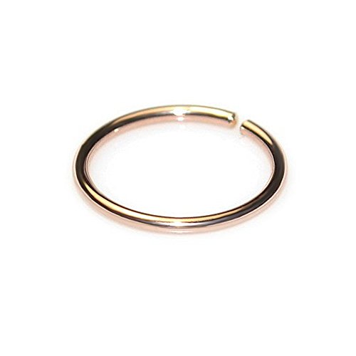 Gold Nose Ring Hoop 20g / Nose Hoop, Tragus Ring, Helix Ring