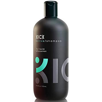 Mens Shampoo by Kick -Tea Tree Oil and Mint Shampoo for Men - Itchy Scalp Treatment   Sulfate Free Mens Shampoo for Thinning Hair -Powerful Anti Dandruff Shampoo for Men, 250ml (8.5 ounces)