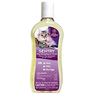 Sentry PurrScriptions Plus Flea & Tick Shampoo for Cats & Kittens