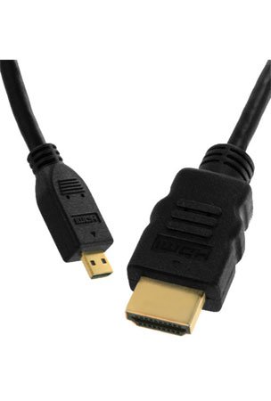 Gold Plated 3.5 FT 1M Micro HDMI Type D High Speed Male Cable to HDMI Male Cable for HTC EVO 4G