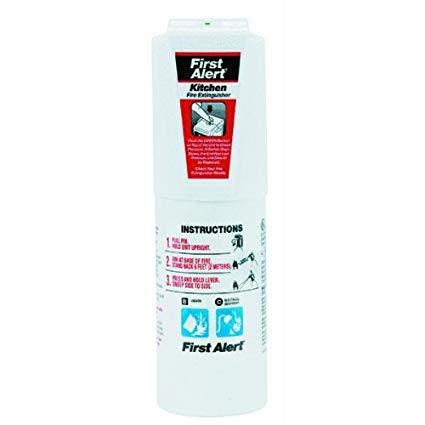 First Alert Kitchen Fire Extinguisher UL Rated 5-B:C (White)
