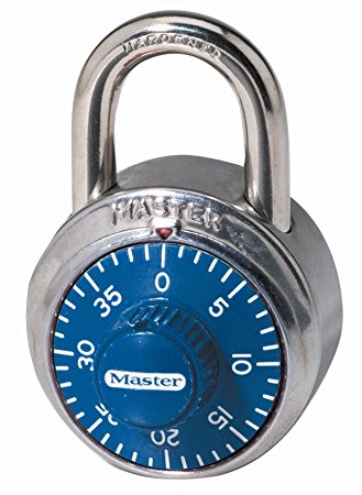 Master Lock 1505D Combination Locks in Various Colors, 1-7/8-Inch