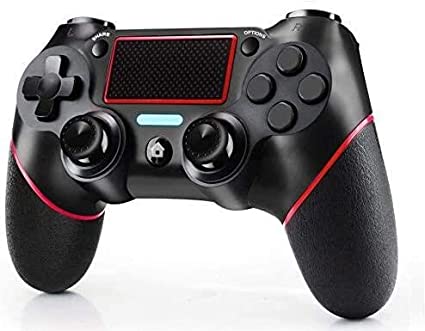 Controller for PS4, Controller PS4 for PlayStation 4/Pro/Slim/PC, Wireless PS4 controller Gamepad with Led Touch Pad, Six-axis Dual Vibration Shock