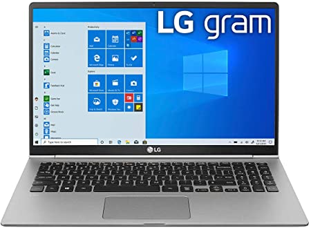 LG Gram 15” Ultra-Light Laptop with Intel® Core™ i5 in Dark Silver, i5-10210U | 8GB RAM | 512GB SSD (15Z995-V.AR55A8)