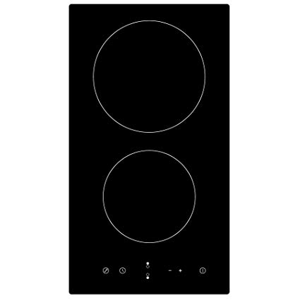 Cookology 30cm Domino Ceramic Hob | CET300 300mm Black Glass Built-in Electric Hob with Touch Controls